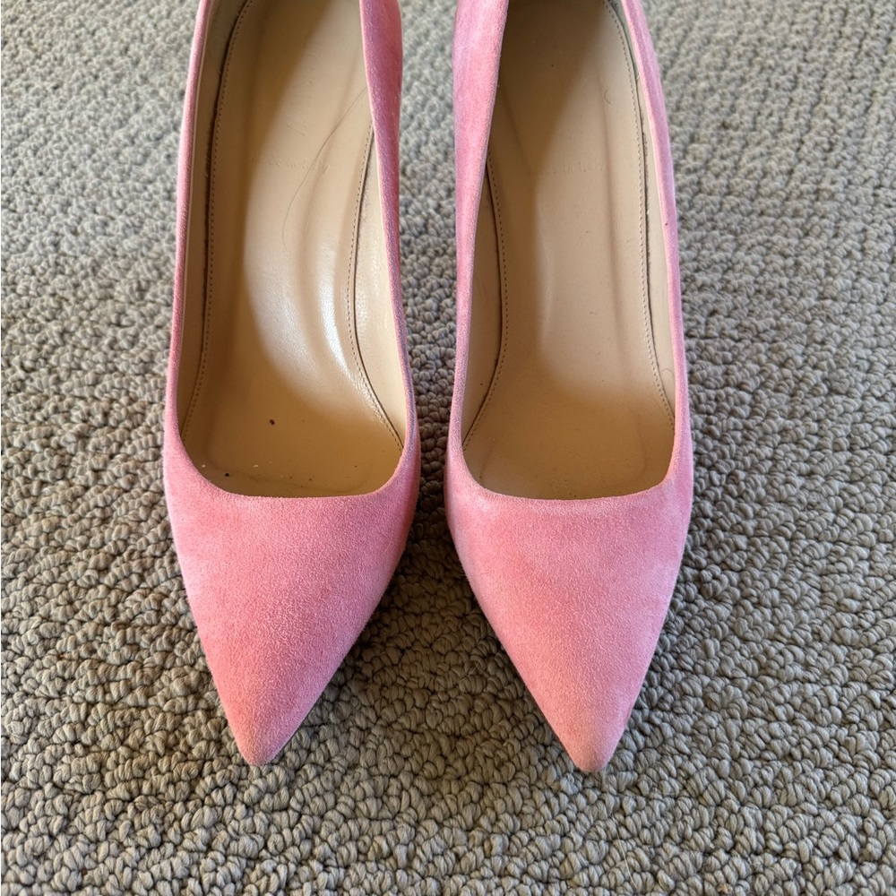 J. Crew Pink Suede Heels